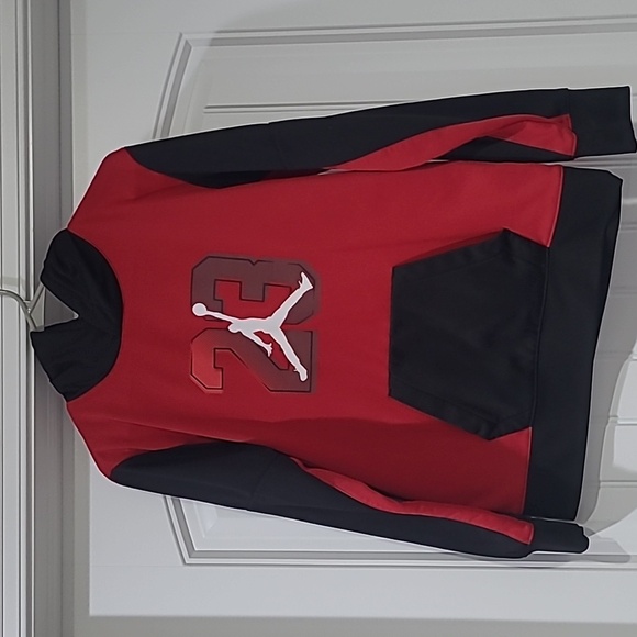 Jordan Red and Black Youth Hoodie - Picture 1 of 4